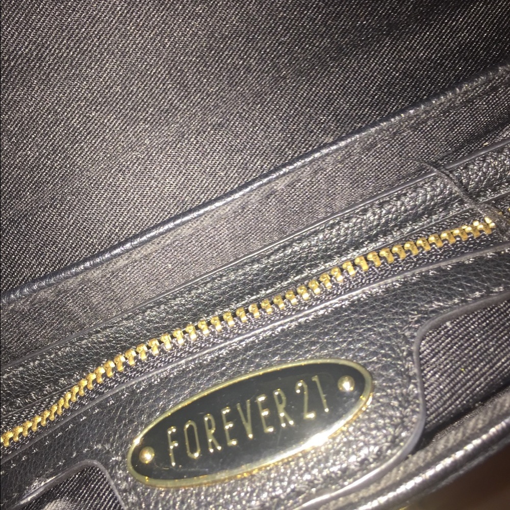 Purse, dressy black and gold shoulder strap.
